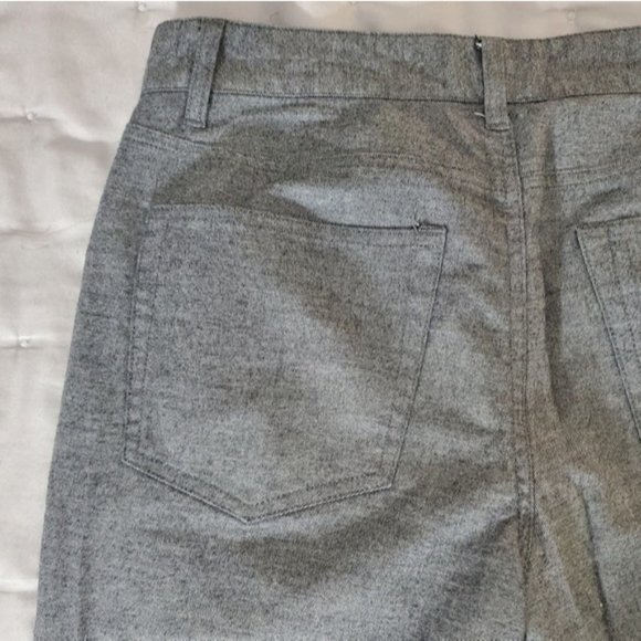 Mens Heather Grey Cotton Trouser Dress Pants- Size 30 Waist - Picture 6 of 8